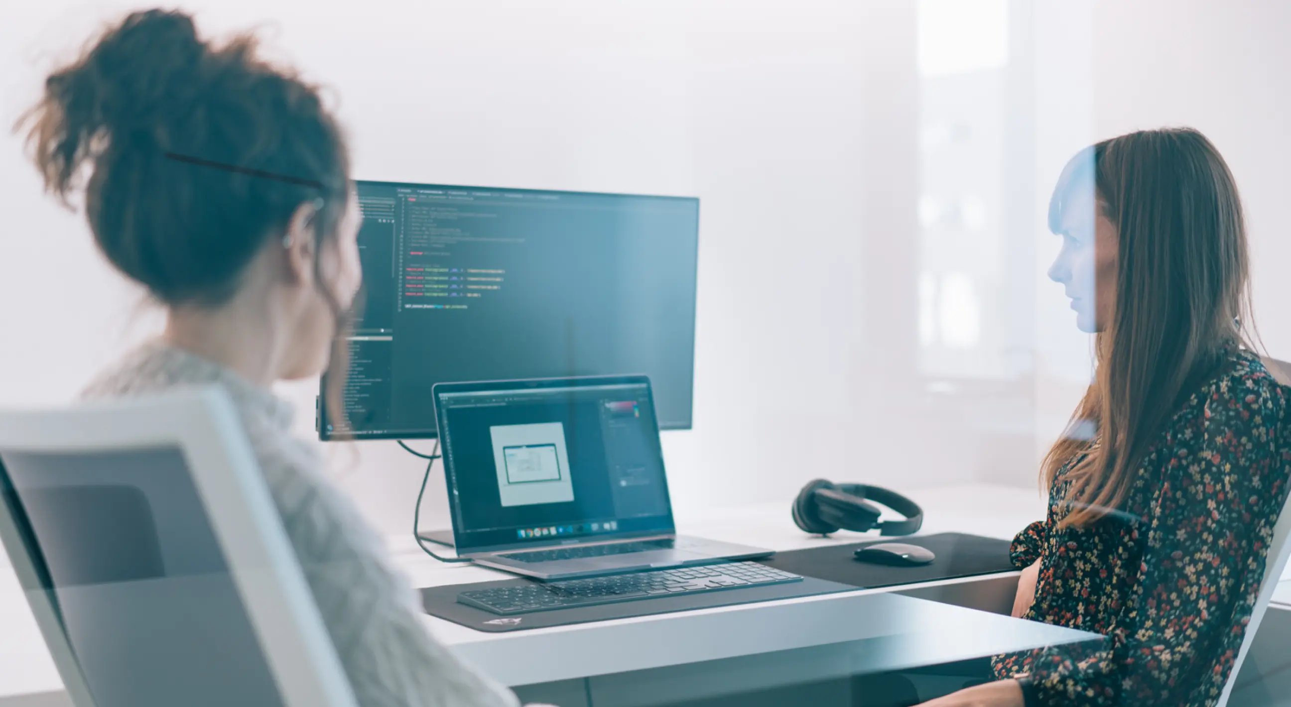 Marija and Marina working